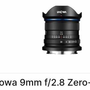 全新 LAOWA 9mm f/2.8 Zero-D for Canon EF-M Mount (Canon M 系列用老蛙零變形手動...