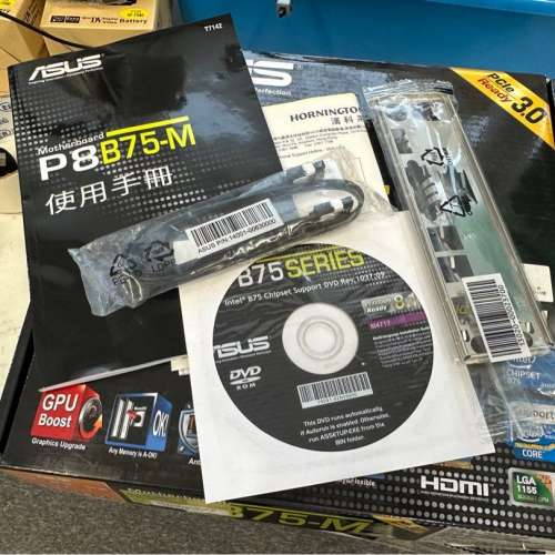 Intel i5 2400,華碩P8B75M底板(不議價再送Kingston 4GB RAM兩條)