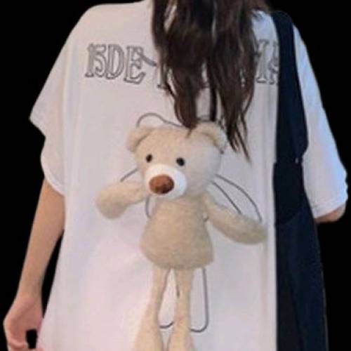 小熊可愛少女衛衣短袖上衣