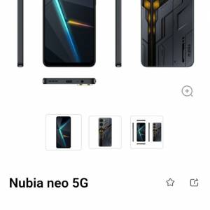 少量 全新 未開封 香港行貨 NUBIA 努比亞 NEO 5G 雙卡 8 + 256GB 原廠保用一年 紅魔...