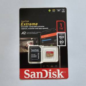 (全新未開封) SanDisk Extreme microSD 1TB (Read: 160 MB/s; Write: 90MB/s)