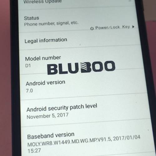 陳列貨品/BLUBOO D1 (2GB+16GB)Android 6/四核 CPU/5寸顯示屏/有盒配件齊