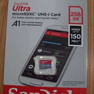 全新SanDisk 256GB Micro SDXC 記憶卡