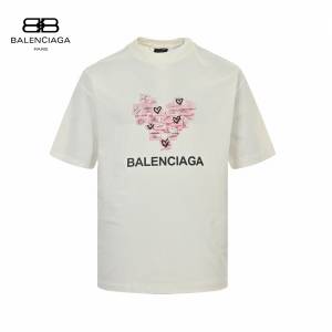 Balenciaga/巴黎世家 24ss 便利貼愛心印花短袖