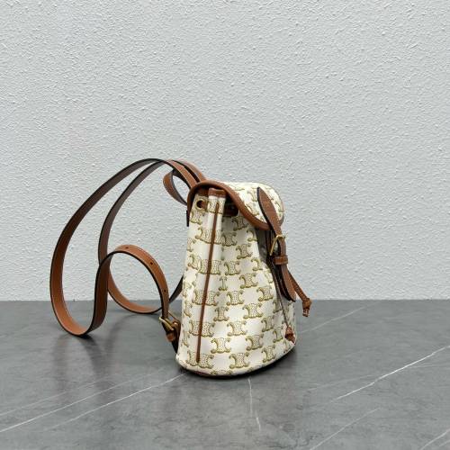 Celine凱旋門系列老花雙肩包