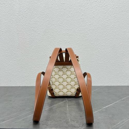 Celine凱旋門系列老花雙肩包