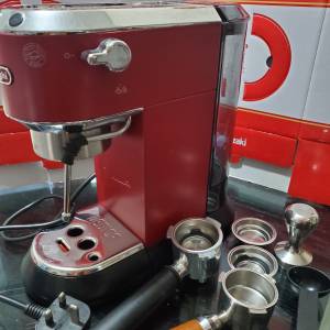 功能 100% 正常 Delonghi EC685 espresso coffee machine 意式咖啡機 51mm 無底手柄...