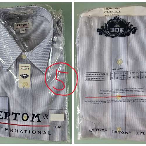 全新恤衫 New Formal Shirts ($50@)