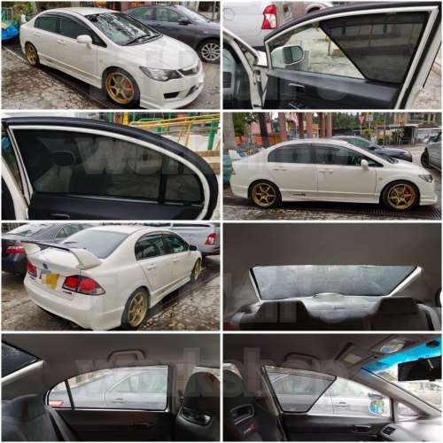 Honda Civic FA1 FD2 全車磁石濾光窗網太陽擋
