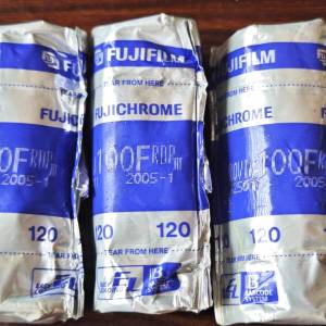 Fujifilm Fujichrome Provia 100F 120中片幅 幻燈片 3筒