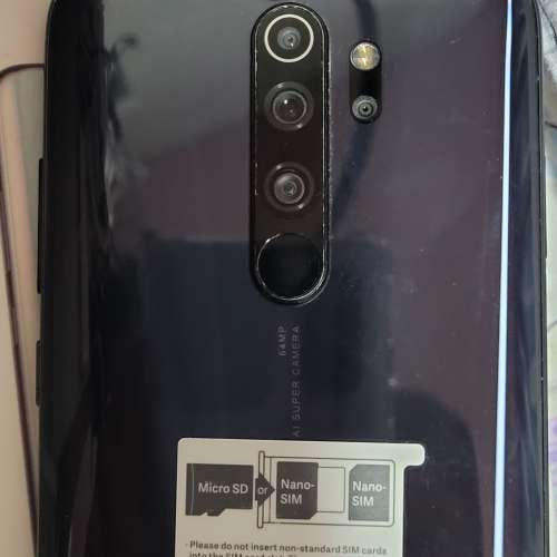 港行小米Redmi Note 8 pro 雙卡可用SD卡手機。