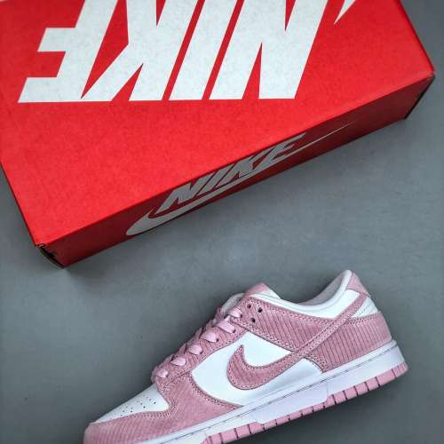 Nike dunk low“pink corduroy”髒粉燈芯絨sb低幫運動休閒板鞋Size：36-45