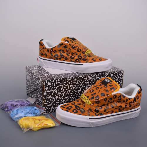 Imran Potato x Vans Knu Skool聯名款黃色豹紋麵包鞋Size：35-44偏大一碼