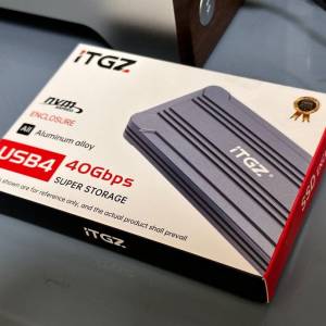 ITGZ SSD盒 USB4 / Thunderbolt 4 (40Gbps) NVME SSD 盒