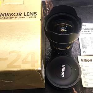 Nikon af-s 14-24mm F/2.8 G lens