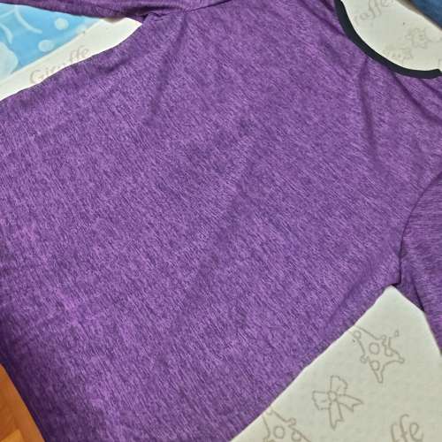 全新紫灰色長袖T-Shirt 上衣 T恤 襯衫 襯衣 tee恤 長袖衫