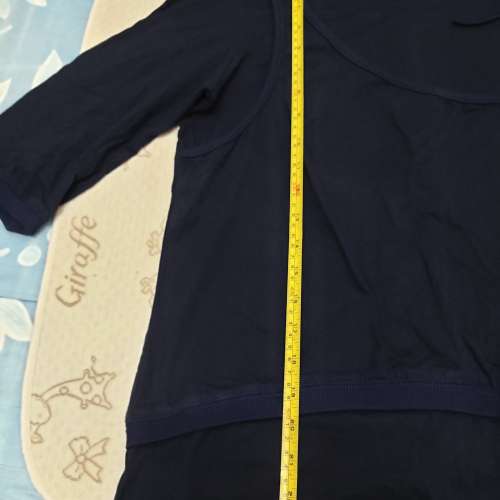 全新寶藍色中袖淨色T-Shirt 上衣 中袖T恤 襯衫 襯衣 中袖tee恤 短袖衫 中袖衫