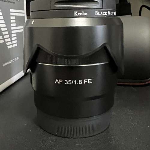 (9成新，行貨，有單有盒，跟Filter）Samyang 三陽 35mm F1.8 for Sony E-Mount