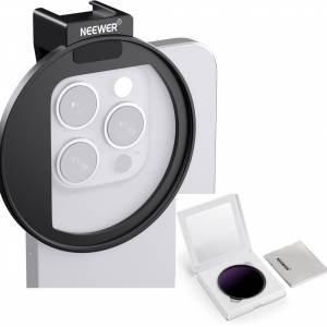 NEEWER 67mm Phone Filter Mount Threaded Lens Filter Clip With ND100000