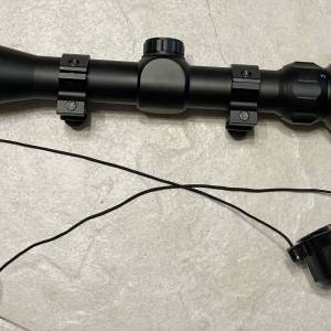 Bushnell 真品3-9X40E 狙擊鏡 瞄準鏡 抗震 防水 5段紅綠光戰術表尺狙擊鏡~附遮光筒+...