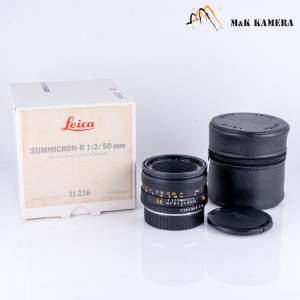 少有標頭 Leica Summicron-R 50mm F/2.0 E55 Rare ROM 11345 Boxed 11345 #88196
