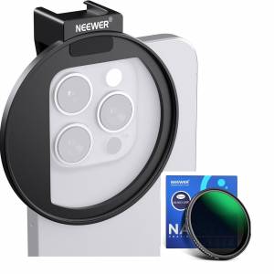 NEEWER 67mm Phone Filter Mount Threaded Lens Filter Clip With MRC ND3-ND1000