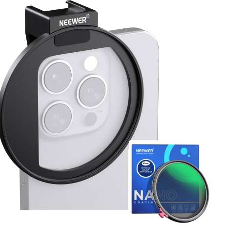 Clip With  2-in-1 Black Diffusion & ND2-ND32 Variable ND Filter ( Grade 1/4)