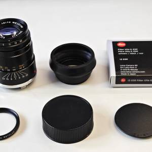 Leica Leitz Elmar-C 90mm F/4.0 超新淨 送原廠遮光罩及濾鏡