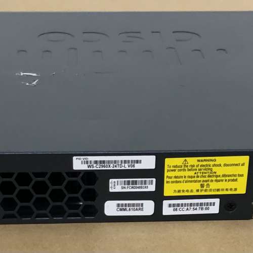 Cisco WS-C2960X-24TD-L V06 C2960-X 24 GigE 2x 10G SFP+ LAN Base Network Switch