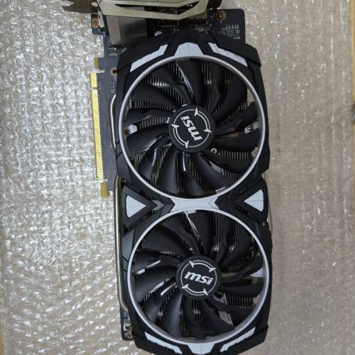 二手 MSI GTX1060 ARMOR 6G OC V1 PCIE DISPLAY CARD