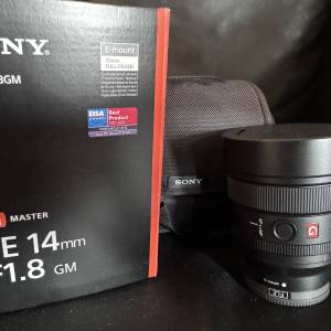 Sony FE 14mm F1.8 GM for Sony E Mount (SEL14f18GM)