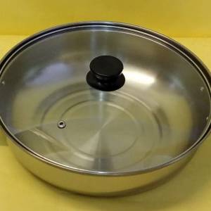 不銹鋼平底煲鍋 (全新，電磁爐或普通爐面合用) Stainless Steel Cookware Pot (Bra...