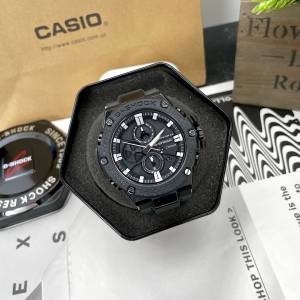 卡西歐 G-Steel運動手錶男GST-B100-B100D/X/XA-1A B200 六針運動手錶 鋼帶款