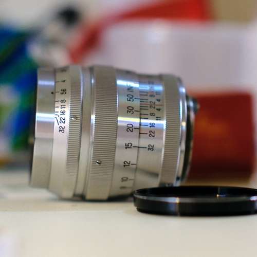 Red C] NIKKOR - P.C 8.5cm f2 85mm LTM Leica M39 mount Nippon 