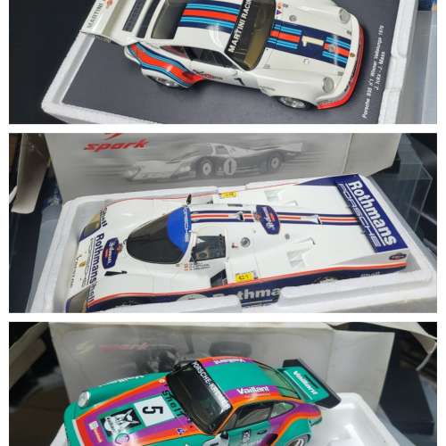 SPARK 1/18 PORSCHE 935 / 962C / 911