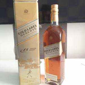 🥃 JOHNNIE WALKER Gold Label Reserve Whisky F1 Edition 1L NEW 全新 威士忌 醇酒...