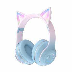 可愛貓耳朵藍牙耳機