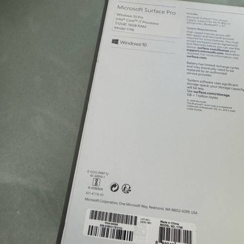 microsoft surface pro 5 - i7 - 16GB RAM