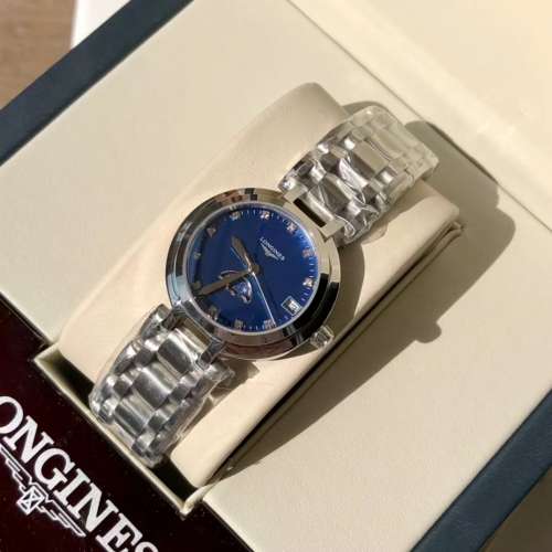 浪琴LONGINE心月系列，月相女士石英腕表