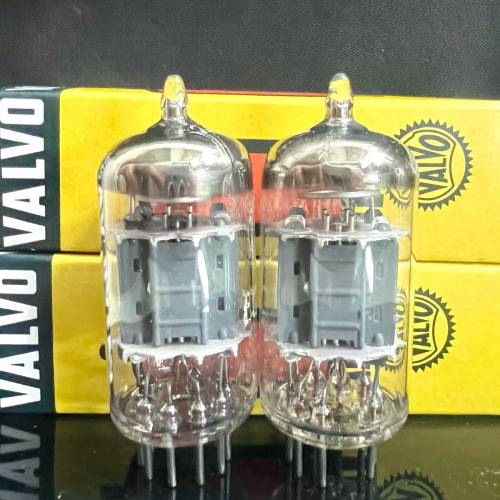 12au7飛利浦富豪細圓環短灰屏十字頂部荷蘭1962同年製造一對
