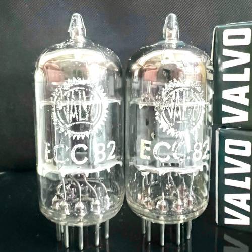 12au7飛利浦富豪細圓環短灰屏十字頂部荷蘭1962同年製造一對