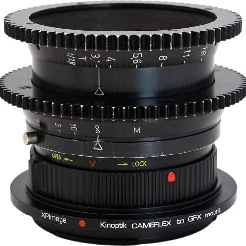Xpimage Locking Adapter For Kinoptik Cameflex Lens To Fujifilm G