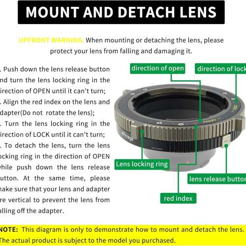 Xpimage Locking Adapter For Hasselblad V Mount Lens To Fujifilm G - Shift