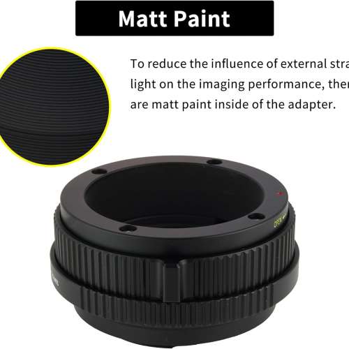 Xpimage Locking Adapter For Kinoptik Cameflex Lens To Fujifilm X-Mount Mirrorles