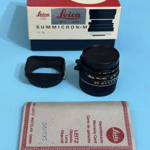 FS: Leica M 35/ 2.0  7 element Black 70th Jahre 1913-1983