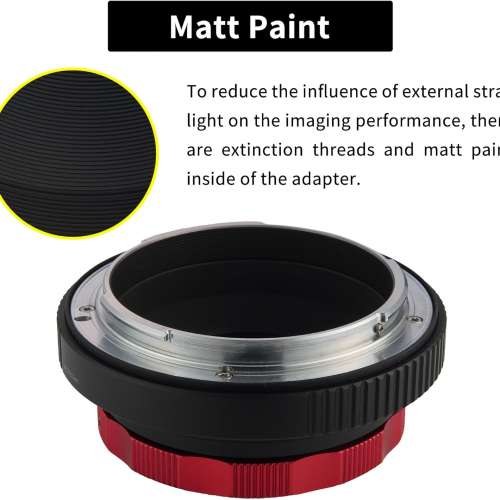 XPimage Locking Adapter For M42 Screw SLR Lens To Hasselblad XCD Mount