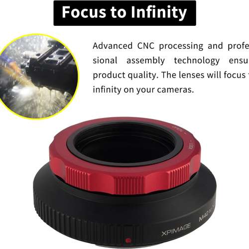 XPimage Locking Adapter For M42 Screw SLR Lens To Hasselblad XCD Mount