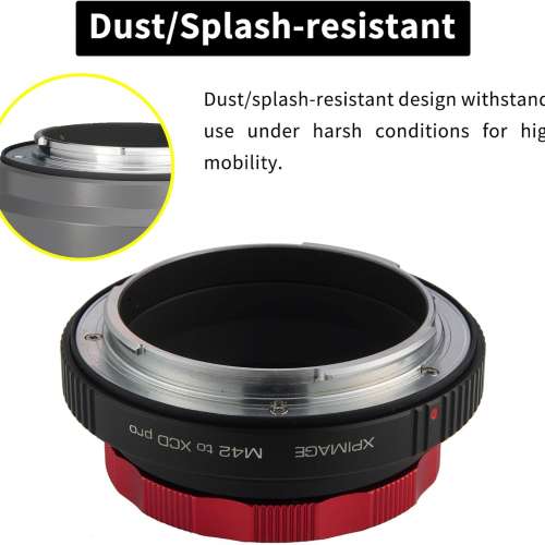 XPimage Locking Adapter For M42 Screw SLR Lens To Hasselblad XCD Mount