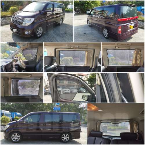 Elgrand E51 E52 全車磁石濾光窗網太陽擋