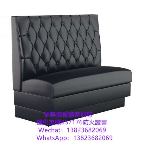 奶茶店卡位梳化訂製,茶餐西餐廳沙發座椅訂造,防火皮革卡坐沙發傢具廠直售,專業訂做...